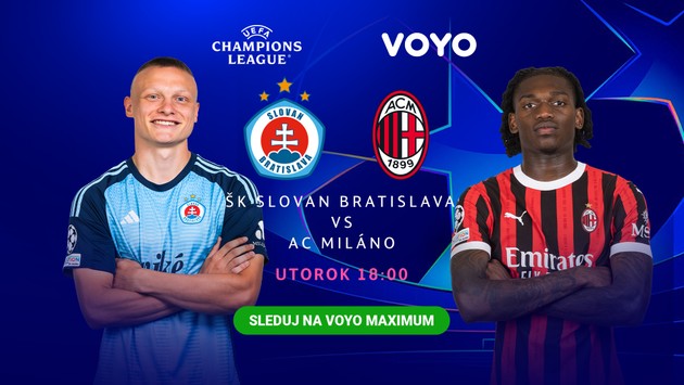 Slovan Bratislava proti ďalšiemu gigantovi aj na Voyo maximum, do Bratislavy pricestuje AC Miláno
