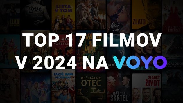 TOP 17 filmov na Voyo za rok 2024! Tieto tituly fičali najviac