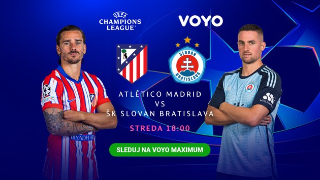Slovan uzavrie rok na európskej scéne proti Atléticu Madrid aj na Voyo maximum